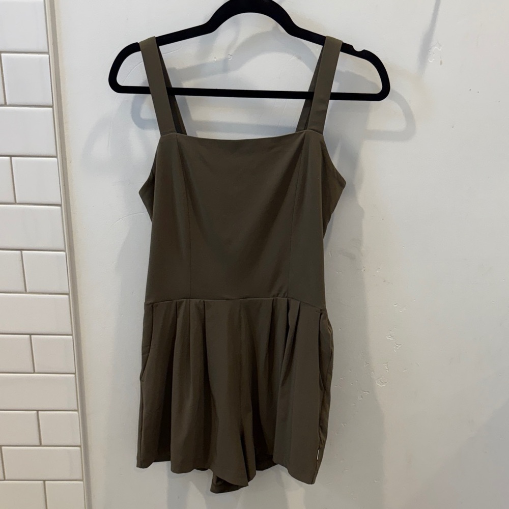 Vuori Olive Green Romper